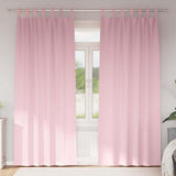Vidaxl zwart-out gordijnen met ringen 2 pcs babyroze 260 x 140 cm
