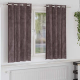 Vidaxl velvet gordijnen met gordijnen 2 pcs bruin 175 x 140 cm fluweel