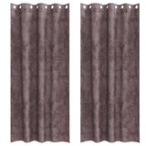 Vidaxl velvet gordijnen met gordijnen 2 pcs bruin 225 x 140 cm fluweel