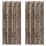 Vidaxl velvet gordijnen 2 pcs cappuccino 245 x 140 cm fluweel