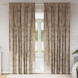 Vidaxl velvet gordijnen 2 pcs champagne 245 x 140 cm fluweel