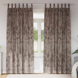 Vidaxl velvet gordijnen 2 pcs cappuccino 260 x 140 cm fluweel