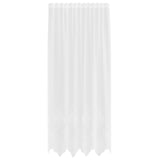 Vidaxl kantgordijn met gordijnen bloemen wit 200 x 150 cm polyester
