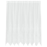 Vidaxl kantgordijn met gordijnen bloemen wit 180 x 200 cm polyester