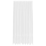 Vidaxl kantgordijn met gordijnen bloemen wit 280 x 200 cm polyester