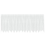 Vidaxl kantgordijn met gordijnen bloemen wit 100 x 400 cm polyester