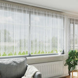 Vidaxl kantgordijn met gordijnen bloemen wit 180 x 500 cm polyester