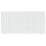 Vidaxl kantgordijn met gordijnen bloemen wit 180 x 500 cm polyester