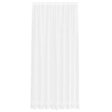 Vidaxl kantgordijn met gordijnen bloemen wit 280 x 200 cm polyester