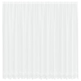 Vidaxl kantgordijn met gordijnen bloemen wit 200 x 400 cm polyester
