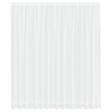 Vidaxl kantgordijn met gordijnen bloemen wit 260 x 400 cm polyester