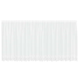Vidaxl kantgordijn met gordijnen bloemen wit 180 x 500 cm polyester