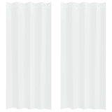 Vidaxl voile gordijn met gordijnen 2 pcs wit 260 x 140 cm polyester
