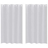 Vidaxl voile gordijn 2 pcs lichtgrijs 175 x 140 cm polyester