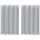 Vidaxl voile gordijn 2 pcs donkergrijs 140 x 140 cm polyester
