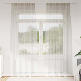 Vidaxl voile gordijn met gordijnen 2 pcs crème 245 x 140 cm polyester