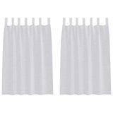 Vidaxl voile gordijn 2 pcs lichtgrijs 140 x 140 cm polyester