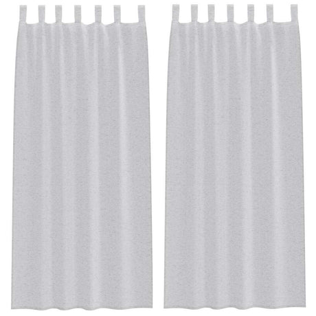 Vidaxl voile gordijn 2 pcs lichtgrijs 260 x 140 cm polyester