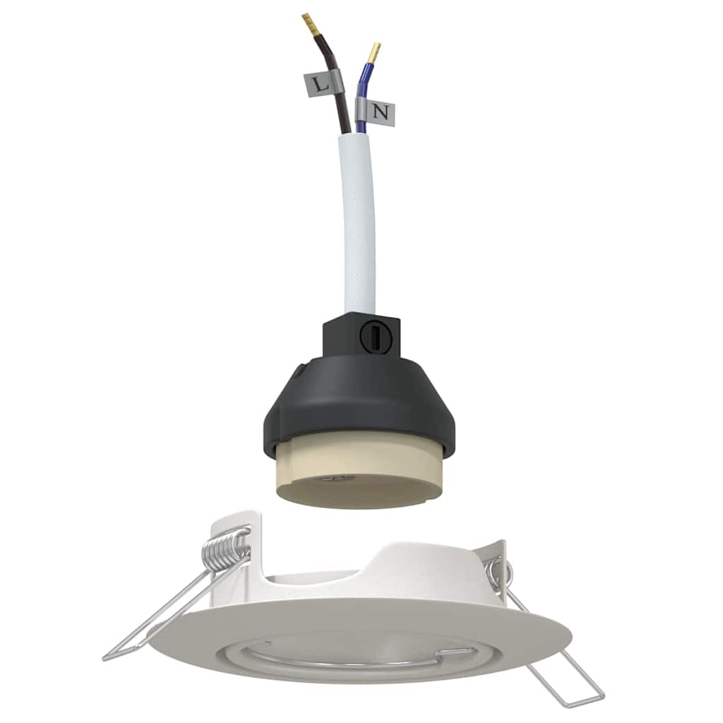 Vidaxl spotje 12 pcs wit 9 x 9 x 2.5 cm metaal