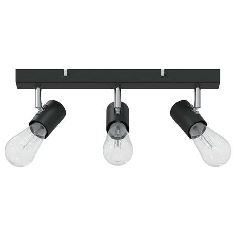Vidaxl plafondspot met schijnwerpers zwart 38 x 6,5 x 11,5 cm metaal