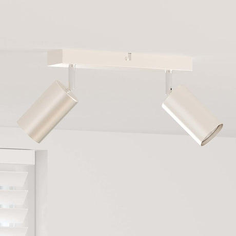 Vidaxl plafondspot met schijnwerpers nikkel 26 x 6 x 16 cm metaal