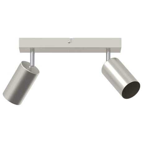 Vidaxl plafondspot met schijnwerpers nikkel 26 x 6 x 16 cm metaal