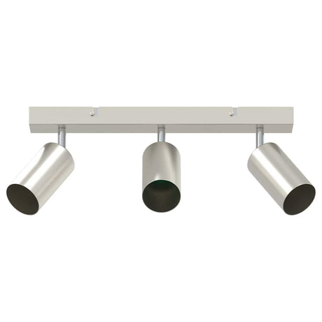 Vidaxl plafondspot met schijnwerpers nikkel 38 x 6 x 16 cm metaal
