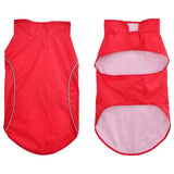 Vidaxl hondenregenjas met reflecterende strepen polyester rood xl