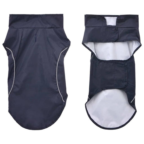 Vidaxl hondenregenjas met reflecterende strips polyester blauw xxs