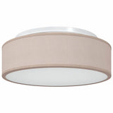 Vidaxl plafonnière met schijnwerpers taupe 38 x 38 x 13,5 cm stof