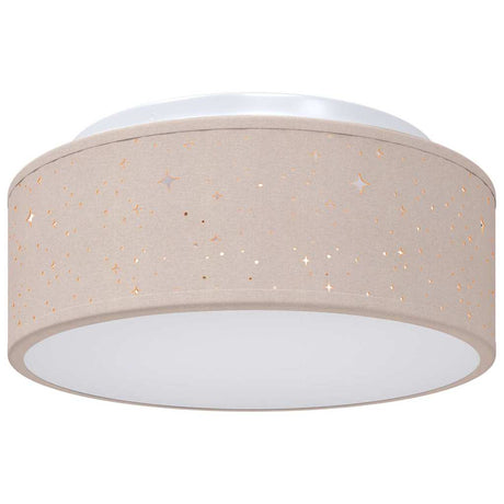 Vidaxl plafonnière met schijnwerpers taupe 30 x 30 x 13,5 cm stof