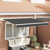 Vidaxl vervangingsdoek voor zonnescherm antraciet 235 x 195 cm