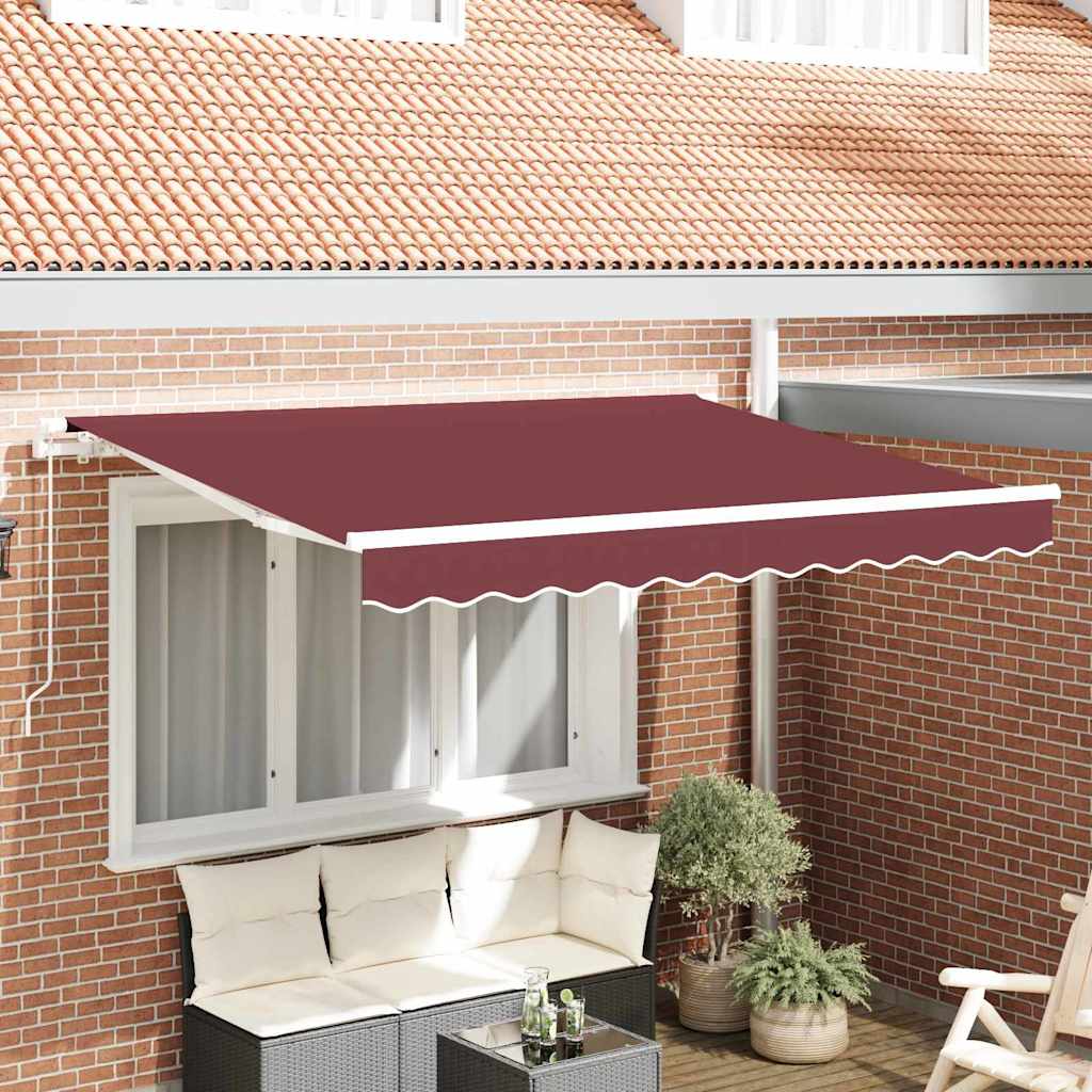 Vidaxl vervangingsdoek voor zonnescherm bordeauxrood 330 x 195 cm