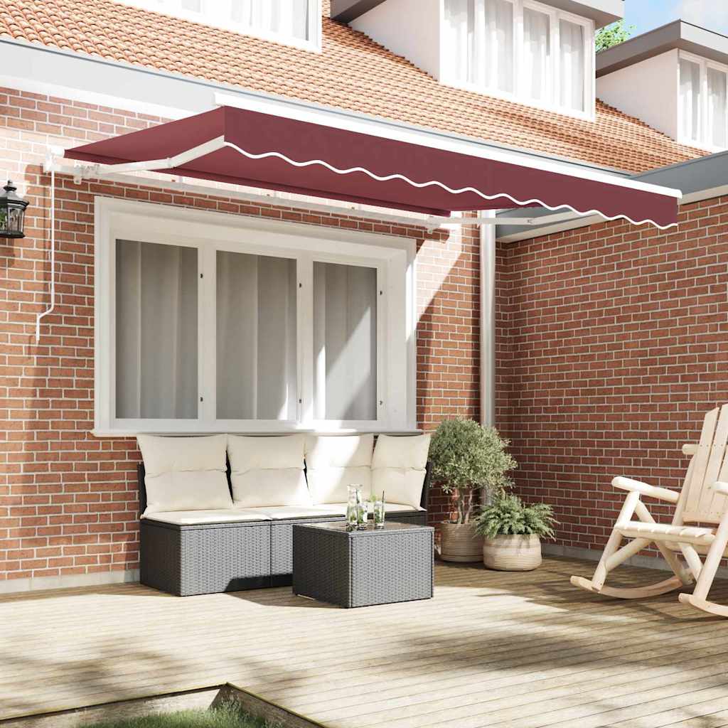 Vidaxl vervangingsdoek voor zonnescherm bordeauxrood 330 x 195 cm