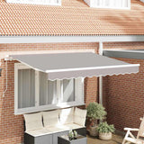 Vidaxl vervangingsdoek voor zonnescherm lichtgrijs 280 x 245 cm