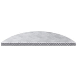 Vidaxl trap tread halvemaanvormig 10 pcs zilver 60 x 18 cm aluminium
