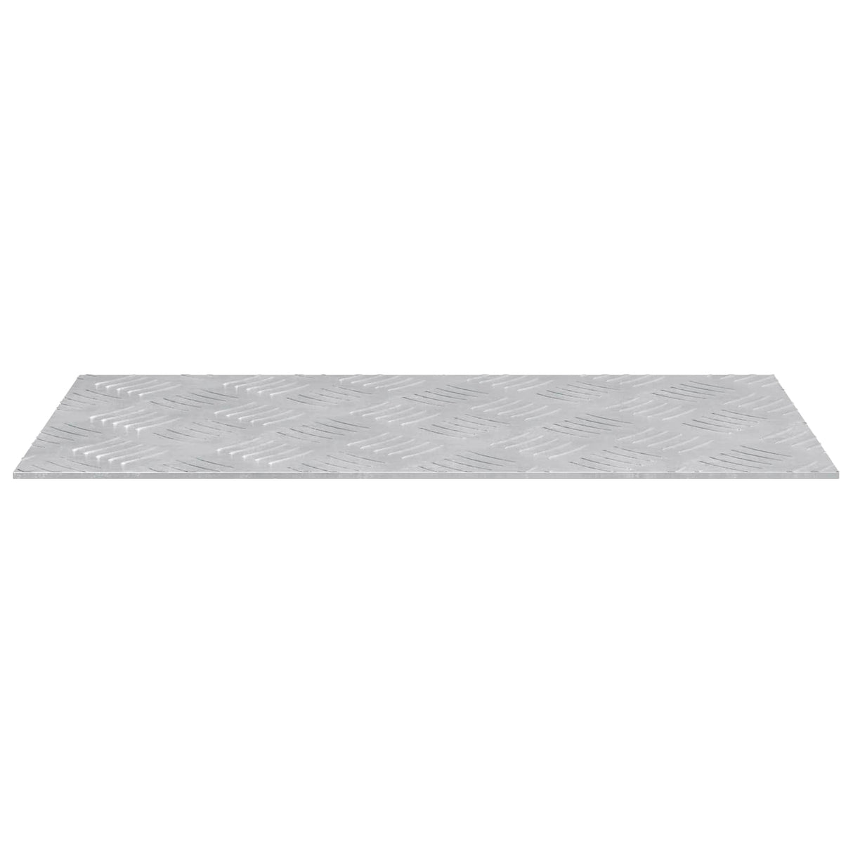 Vidaxl trap tread rechthoekig 4 pcs zilver 50 x 25 cm aluminium