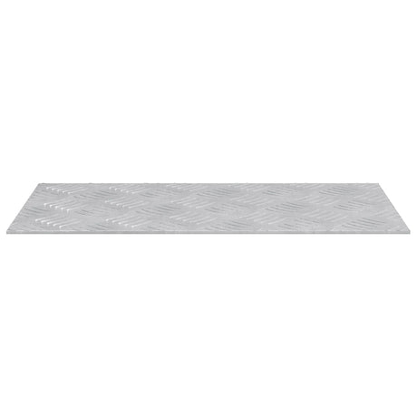 Vidaxl trap tread rechthoekig 4 pcs zilver 50 x 25 cm aluminium