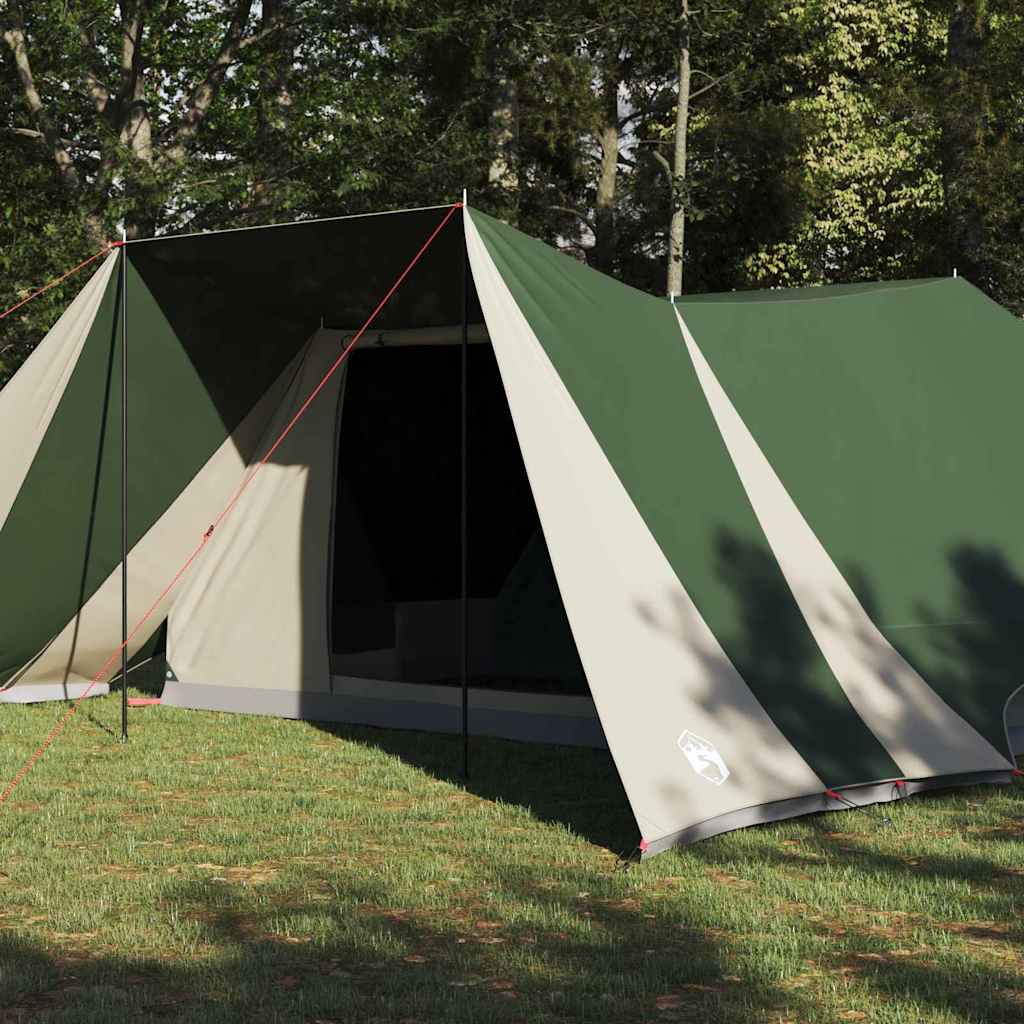 Vidaxl gezinstent met dak met opslag groen en beige 660 x 456 x 200 cm