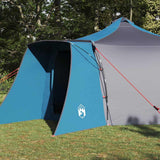Vidaxl tipi tent met dak blauw en grijs 492 x 492 x 275 cm stof