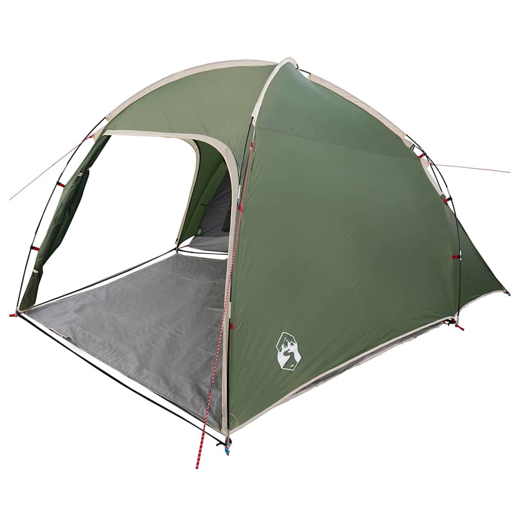 Vidaxl tent huisje groen 370 x 230 x 185 cm polyester en glasvezel