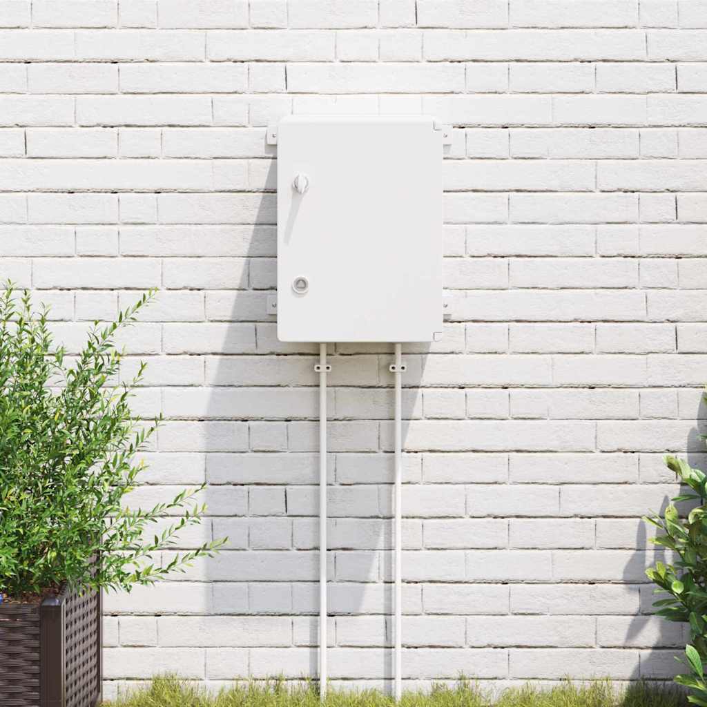 Vidaxl bedieningskast grijs 47 x 20 x 60 cm abs kunststof