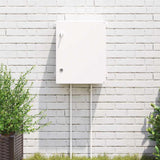 Vidaxl bedieningskast grijs 47 x 20 x 60 cm abs kunststof