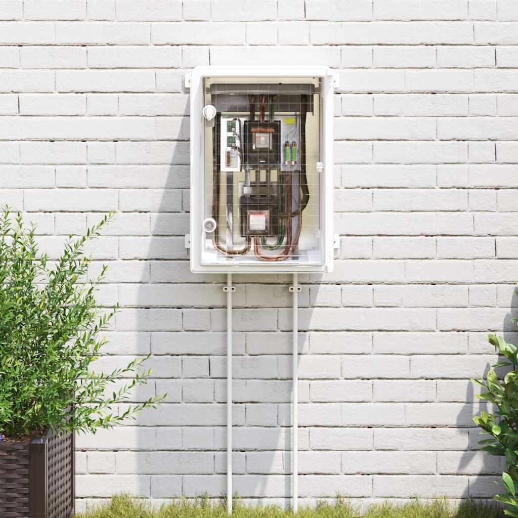Vidaxl bedieningskast grijs 35 x 19,5 x 50 cm abs kunststof