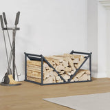 Vidaxl brandhoutrek 70x43x34,5 cm koudgewalst staal antracietkleurig