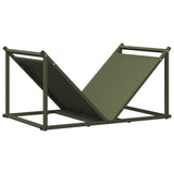 Vidaxl brandhoutrek 70x43x34,5 cm koudgewalst staal olijfgroen