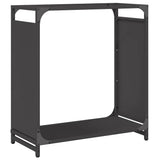 Vidaxl brandhoutrek 60x28x65 cm koudgewalst staal zwart