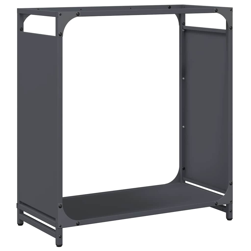 Vidaxl brandhoutrek 60x28x65 cm koudgewalst staal antracietkleurig