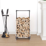 Vidaxl brandhoutrek 40x30x80 cm roestvrij staal