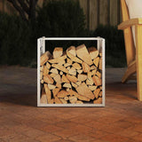 Vidaxl brandhoutrek 40x40x40 cm koudgewalst staal wit